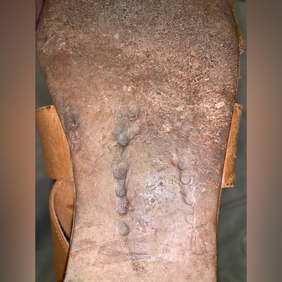 Madewell et x sazane Women's Tan Leather lace up Strappy flat Sandals Brazil - Picture 8 of 8